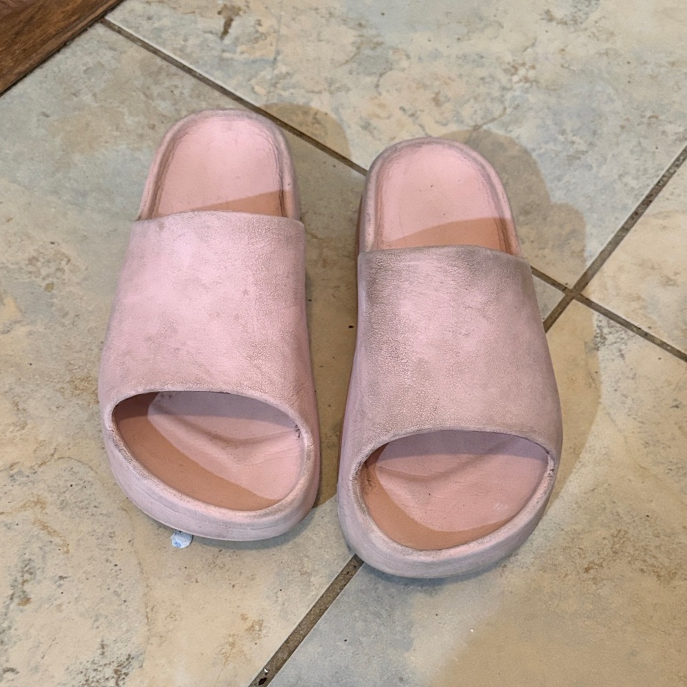 Girls Art Class Platform Slide Sandals